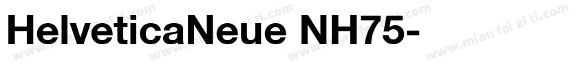 HelveticaNeue NH75字体转换